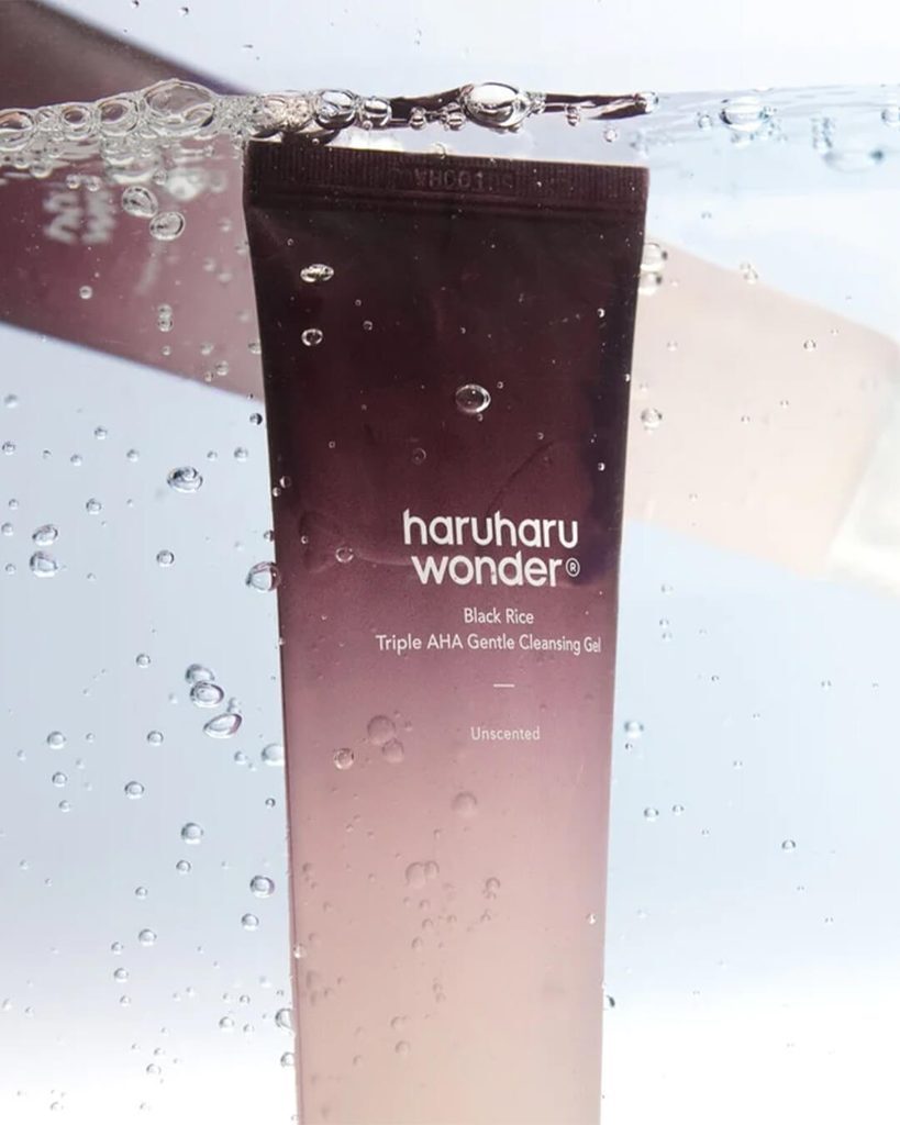 Black Rice Triple AHA Gentle Cleansing Gel 100ml - HaruHaru