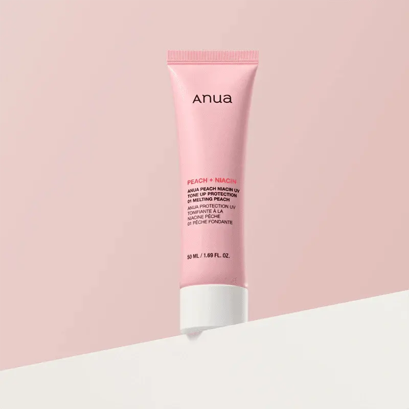 واقي من الشمس بخلاصة الخوخ والنياسين، لون الخوخ الذائب، 50 مل - أنوا