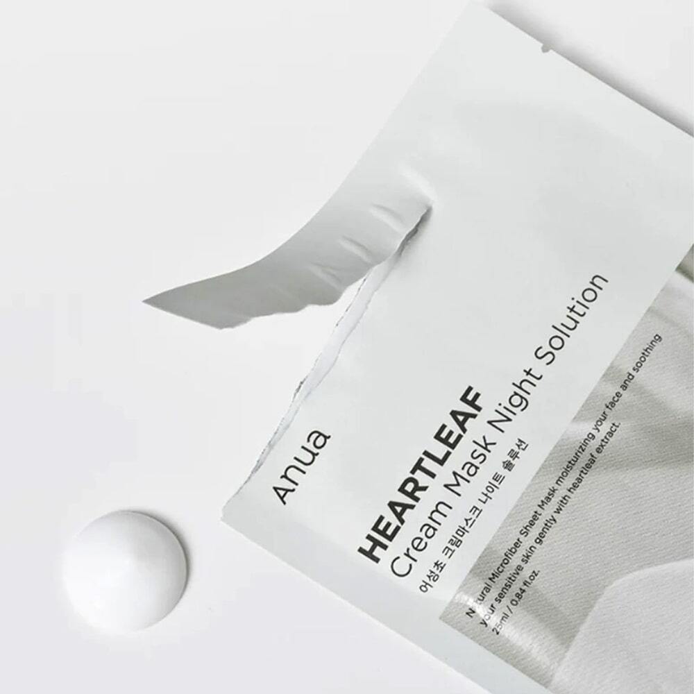 Heartleaf Cream Mask Night Solution Pack Set 25ml - ANUA