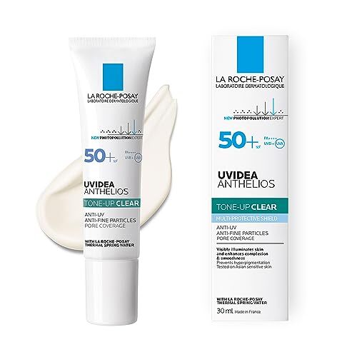 Uvidea Anthelios Tone-Up Clear Cream SPF 50+ PA++++ 30ml - La Roche-Posay